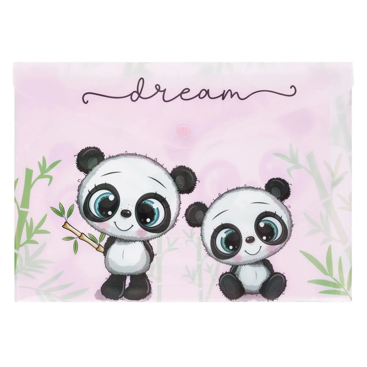 Mapa cu Capsa Model Urs Panda "Dream" 33x24cm