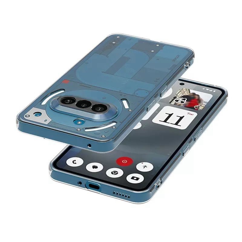 Husa protectie Mat-Tech compatibila cu Nothing Phone 3a, Anti-soc, 2MM, Protectie Camera, Decupaje Precise, Rezistenta la impact, Margini ridicate pentru protectia ecranului, Transparenta