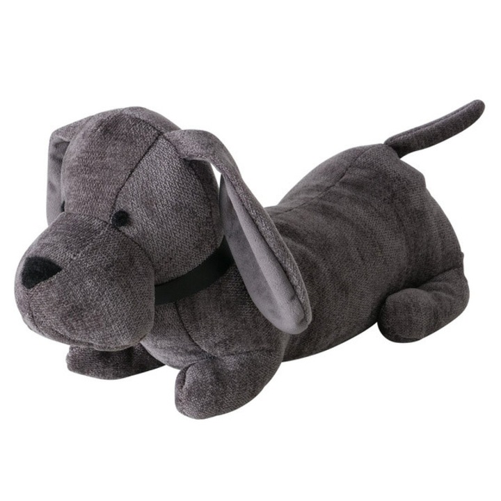 Opritor de usa in forma de teckel DELIO - gri