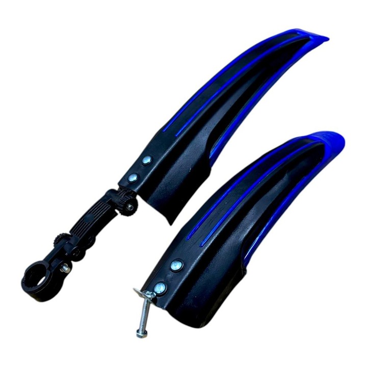 Kerékpár sárvédő szett, 30 - 38 cm, fekete - kék, AVI-3360
