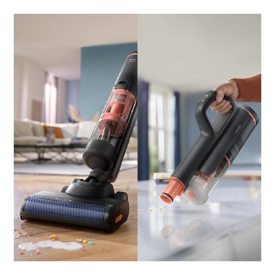 Aspirator Philips 6000 series XW6264/11 stick vacuum/electric broom Battery Dry&wet Cyclonic Bagless Grey