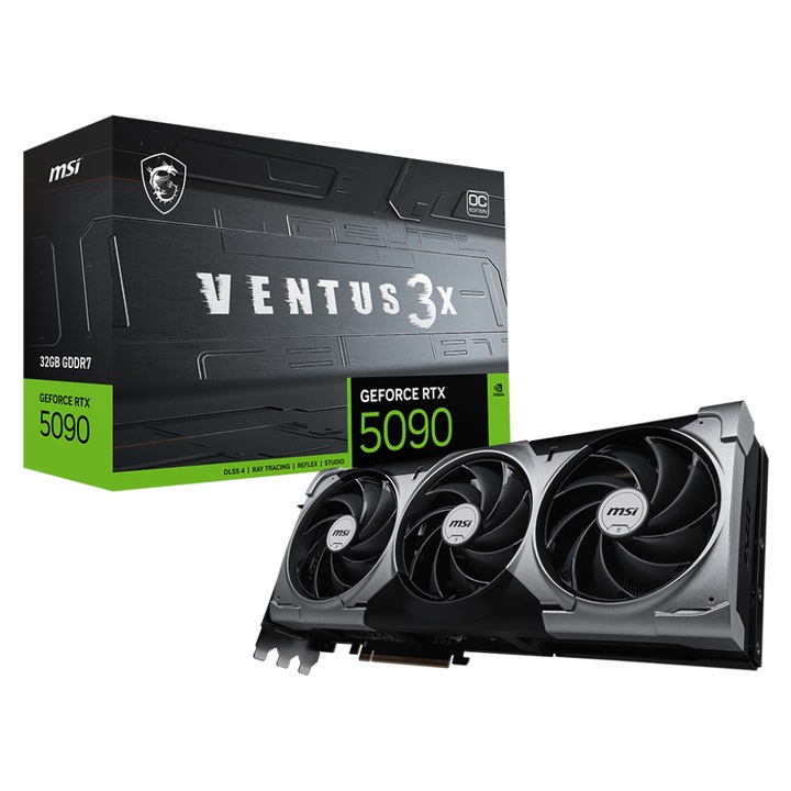 Видео карта MSI GeForce RTX™ 5090 32G VENTUS 3X OC G5090-32V3C