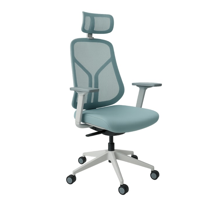 Работен стол Omega HR, Nowy Styl, Дамаска, Мрежа, Син