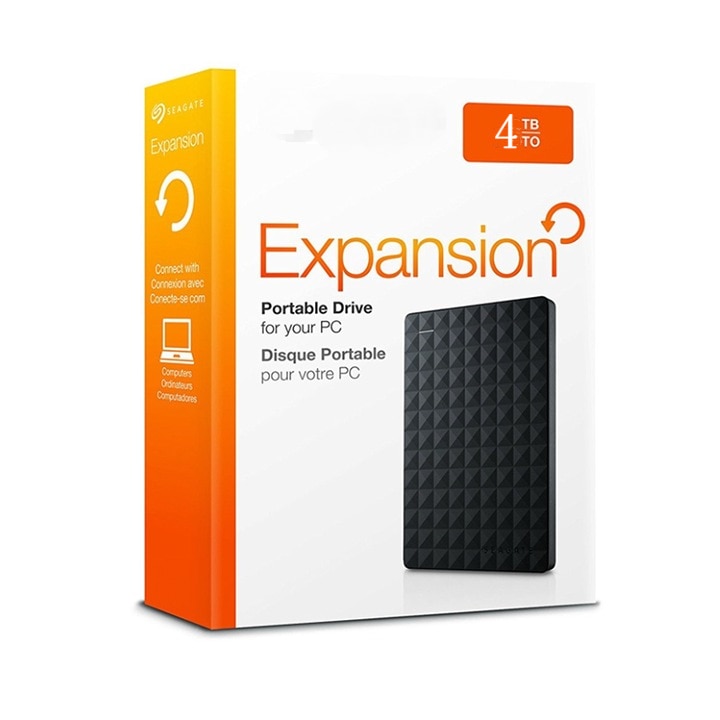 Expansion Portable 4TB външен твърд диск, USB 3.0, черен
