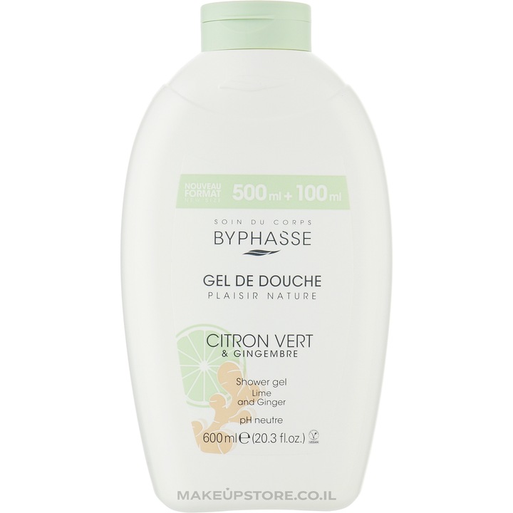 Tusfürdő, Byphasse LIME ÉS GYÖMBÉR, 600ml