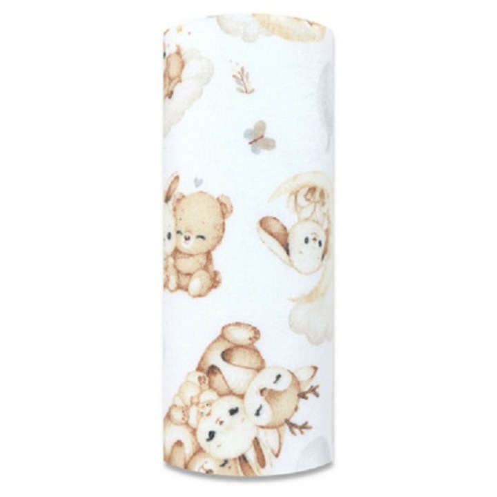 Scutec catifea Galix, 80/80cm, Alb