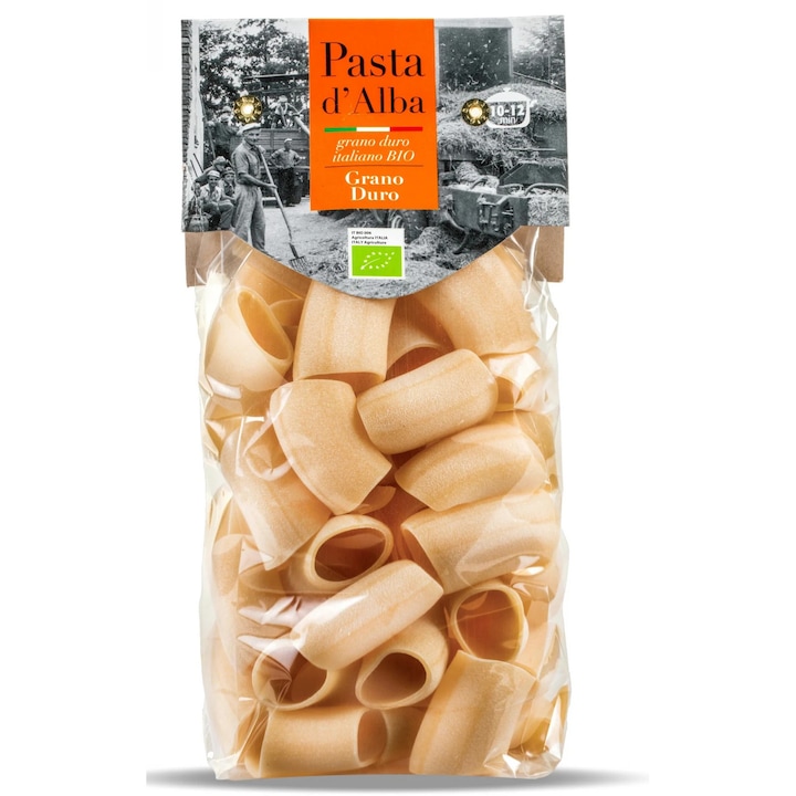 Paste paccheri BIO din grau dur Pasta d'Alba, 250g