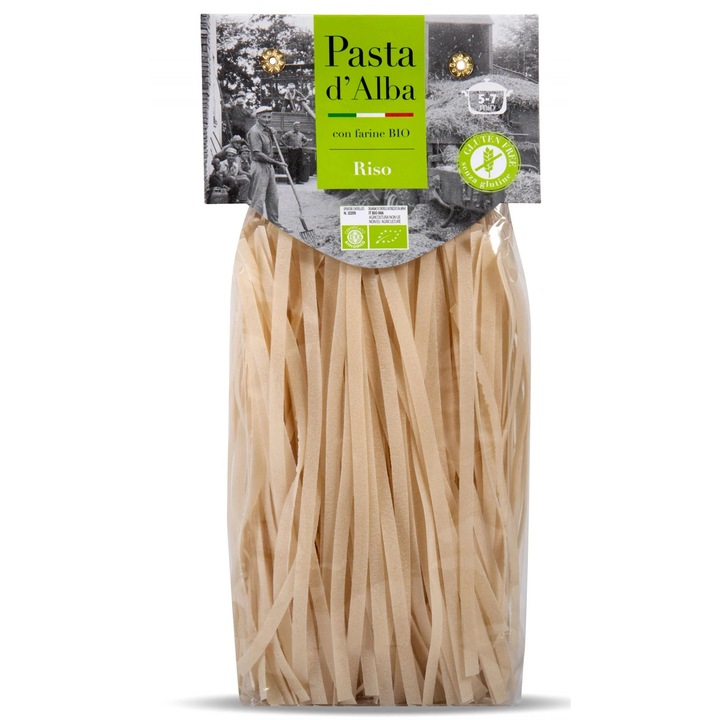 Paste tagliatelle BIO fara gluten, din orez Pasta d'Alba, 250g