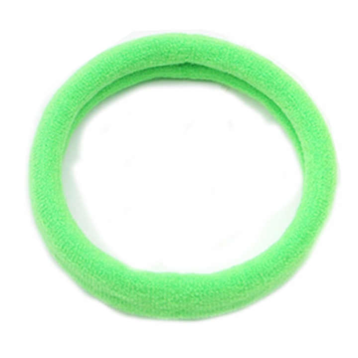 Elastic de păr pentru copii, 2.5cm, verde fluorescent, fără sudură, confortabil