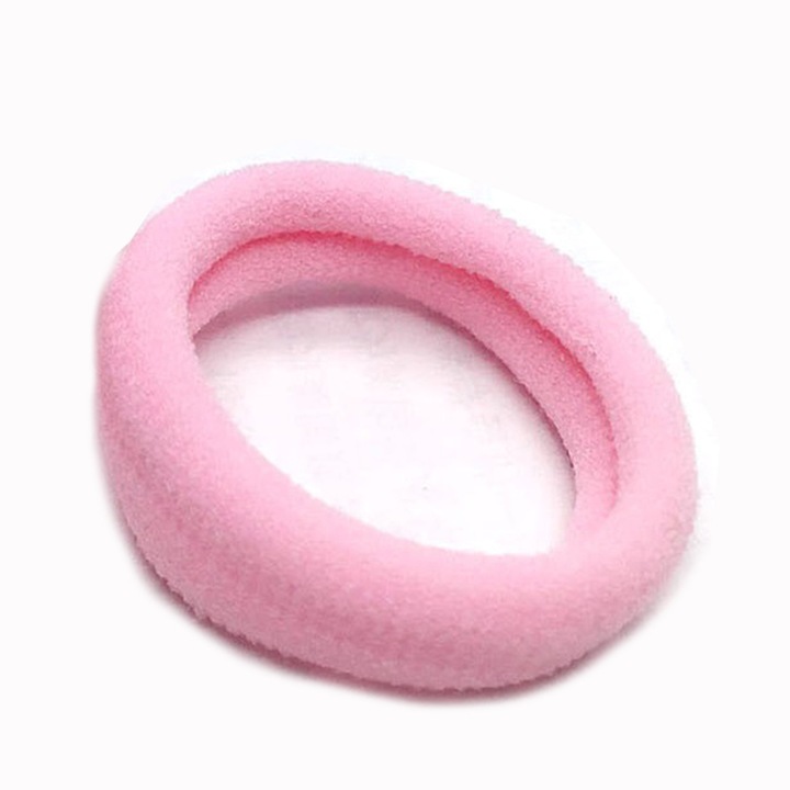 Elastice de păr copii, roz, 2.5cm, fără sudură, pentru păr gros