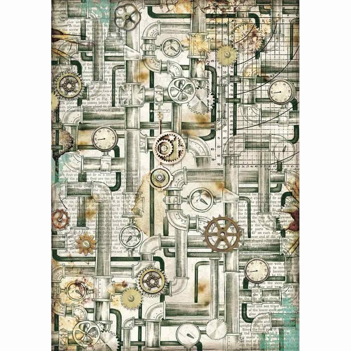 Dekupázs rizspapír A4 csomag - Csövek - DFSA4436