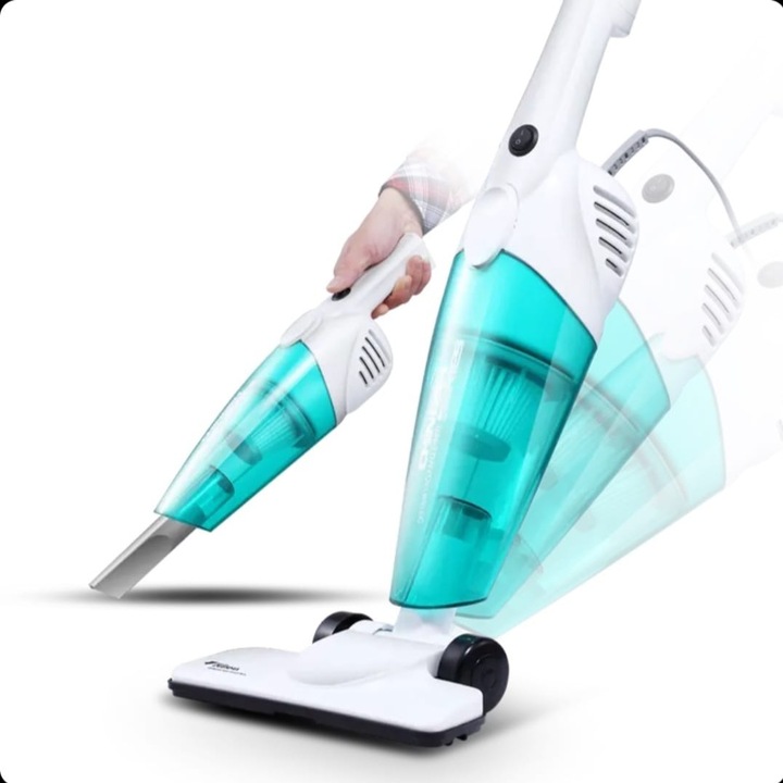 Преносима прахосмукачка 2 в 1, с 4 м кабел, HEPA филтър, сухо почистване, мощност 600 W, компактна и мощна за дома и колата