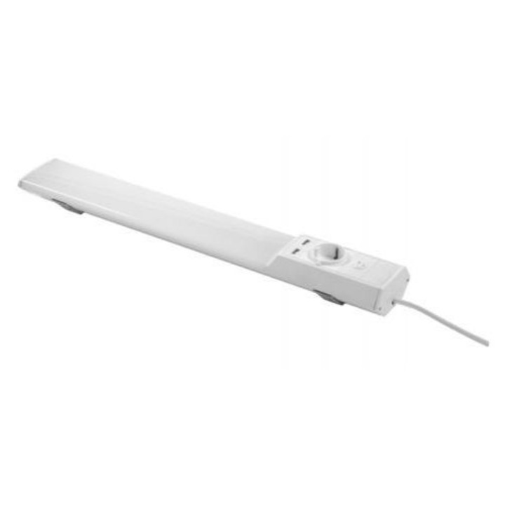 Ledvance 75762251 Ledvance Linear Flat konyhai pultvilágító LED lámpa konnektor + USB, 10 W, hidegfehér