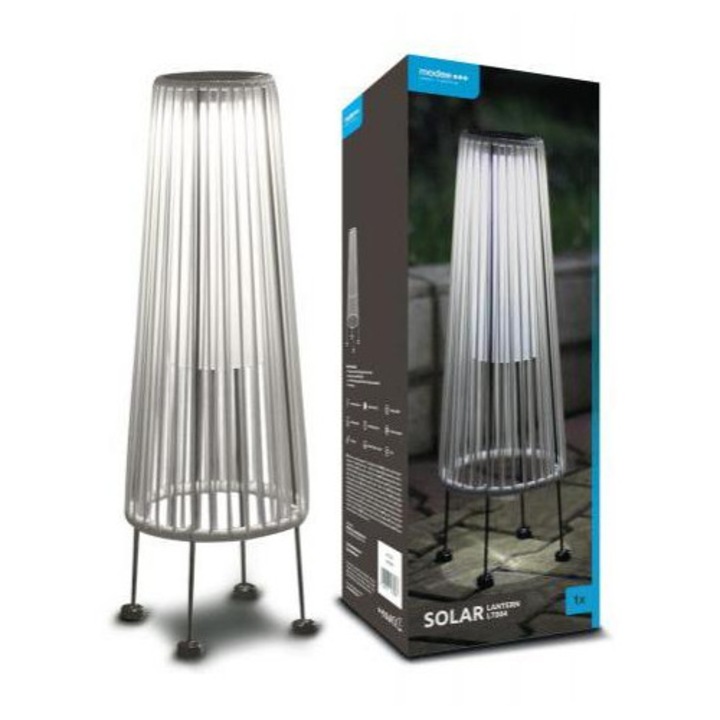 Nestix 4563286 LED lámpatest, álló lámpás, napelemes, 48 cm, hideg fehér, IP44, Modee