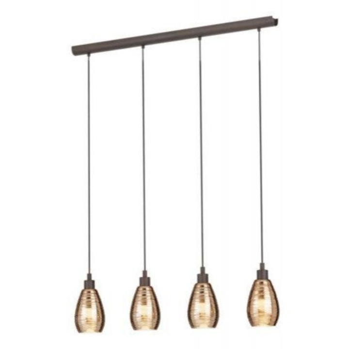 EGLO 9395070 EGLO, 39507, SIRACUSA, пендел, E27, 4X60W, IP20, меден цвят