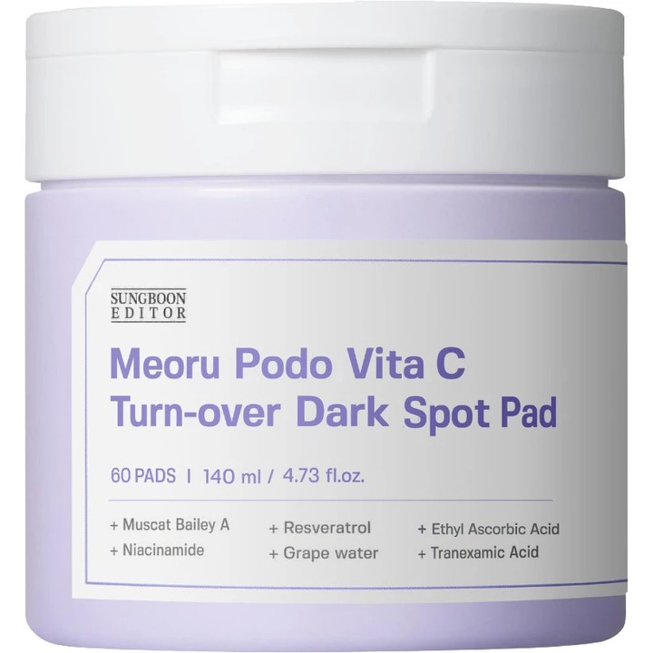 Meoru Podo VitaC Turn-over Dark Spot Pad Ser de fata dischete 60 buc