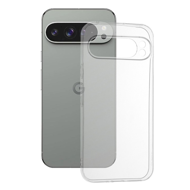 Husa Protectie Compatibila cu Google Pixel 9 Pro XL, Tim, Transparent