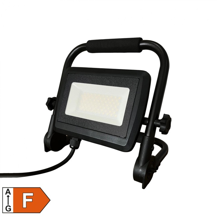 Proiector LED portabil Home FLL H 50, 50 W, 4000 lm, pliabil, unghi de inclinare reglabil