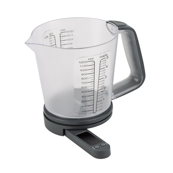 Cantar digital de bucatarie si vas gradat NAVA 10-274-001 Imperial, 1,5 l, 5 kg