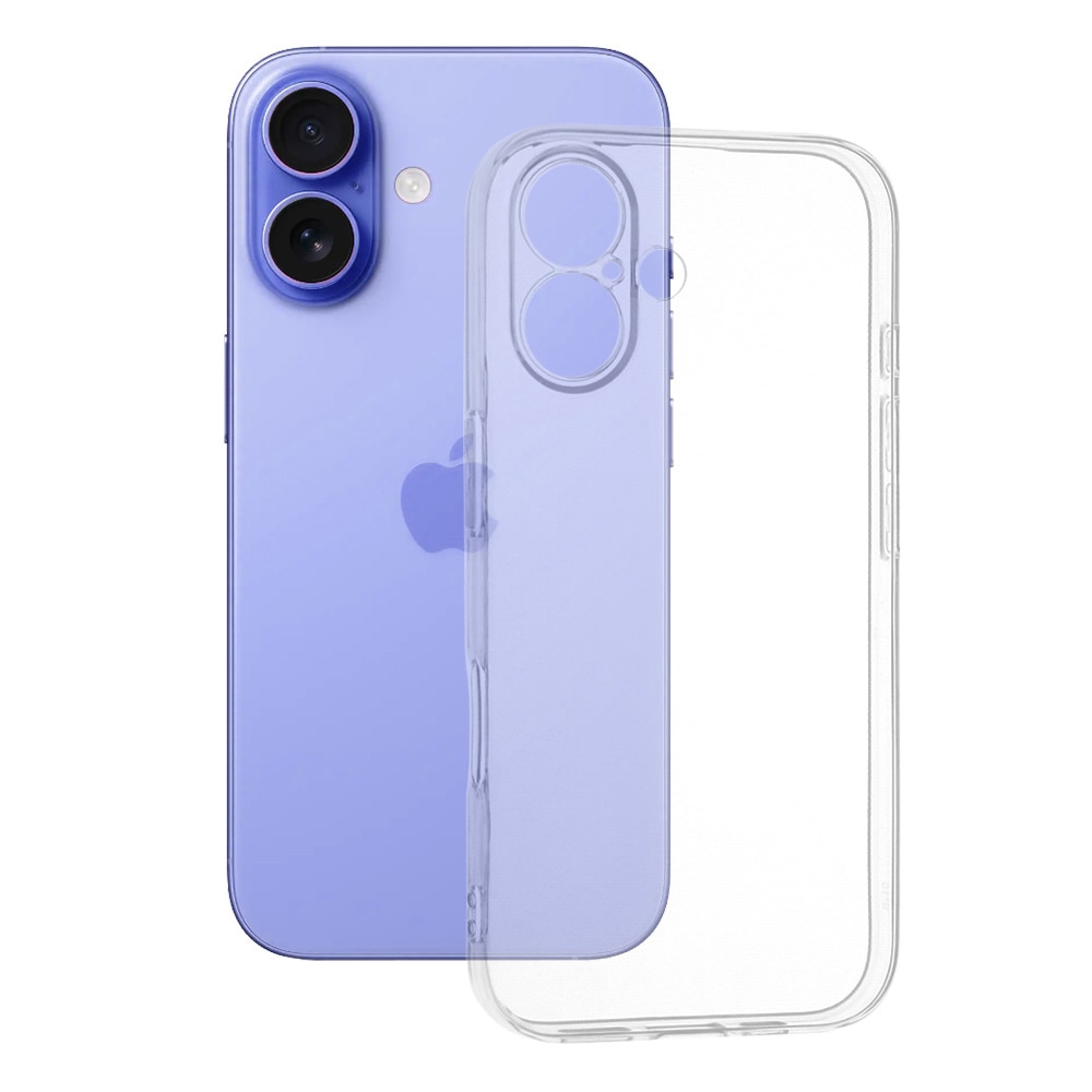 Husa Slim Clear pentru Apple iPhone 16, Margini Inaltate, Protectie Maxima, Design Fit, Silicon Flexibil, Transparenta