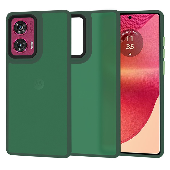 Защитен калъф за Motorola Edge 50 Fusion, AIR Safe, V34, Lexgard, Midnight Lucky Green