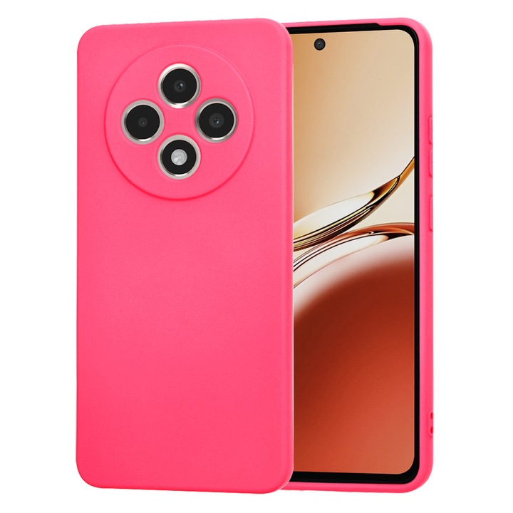 Husa Protectie pentru Oppo Reno12 F 4G/Reno12 F 5G/Reno12 FS 4G/Reno12 FS 5G, AIR Safe, V33, Panza, Hot Powder Pink
