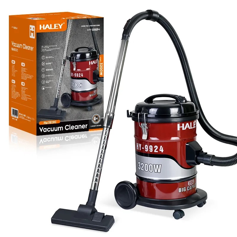 Aspirator Industrial 2 in 1 HALEY 3200W, de 25L, Filtrare Multistrat, Putere Mare, Silentios, Tub Telescopic