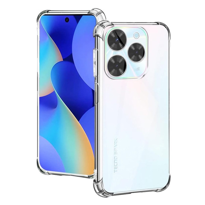 Защитен калъф за Tecno Spark 20 Pro, AIR Safe, K88, термопластичен, прозрачен