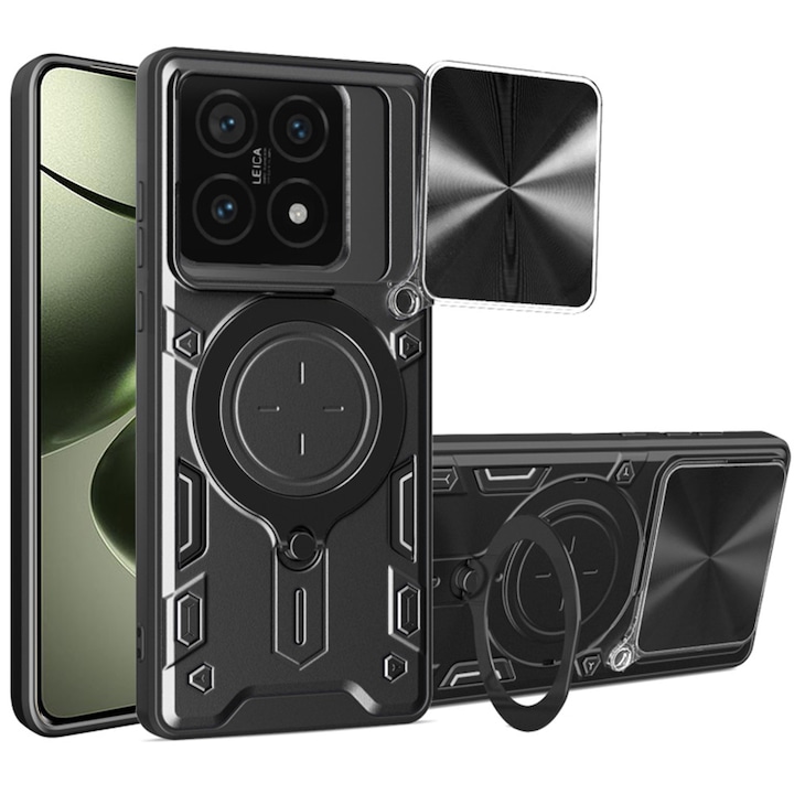 Husa Protectie pentru Xiaomi 14T, AIR Protect, Q48, Lexgard, Deep Dark