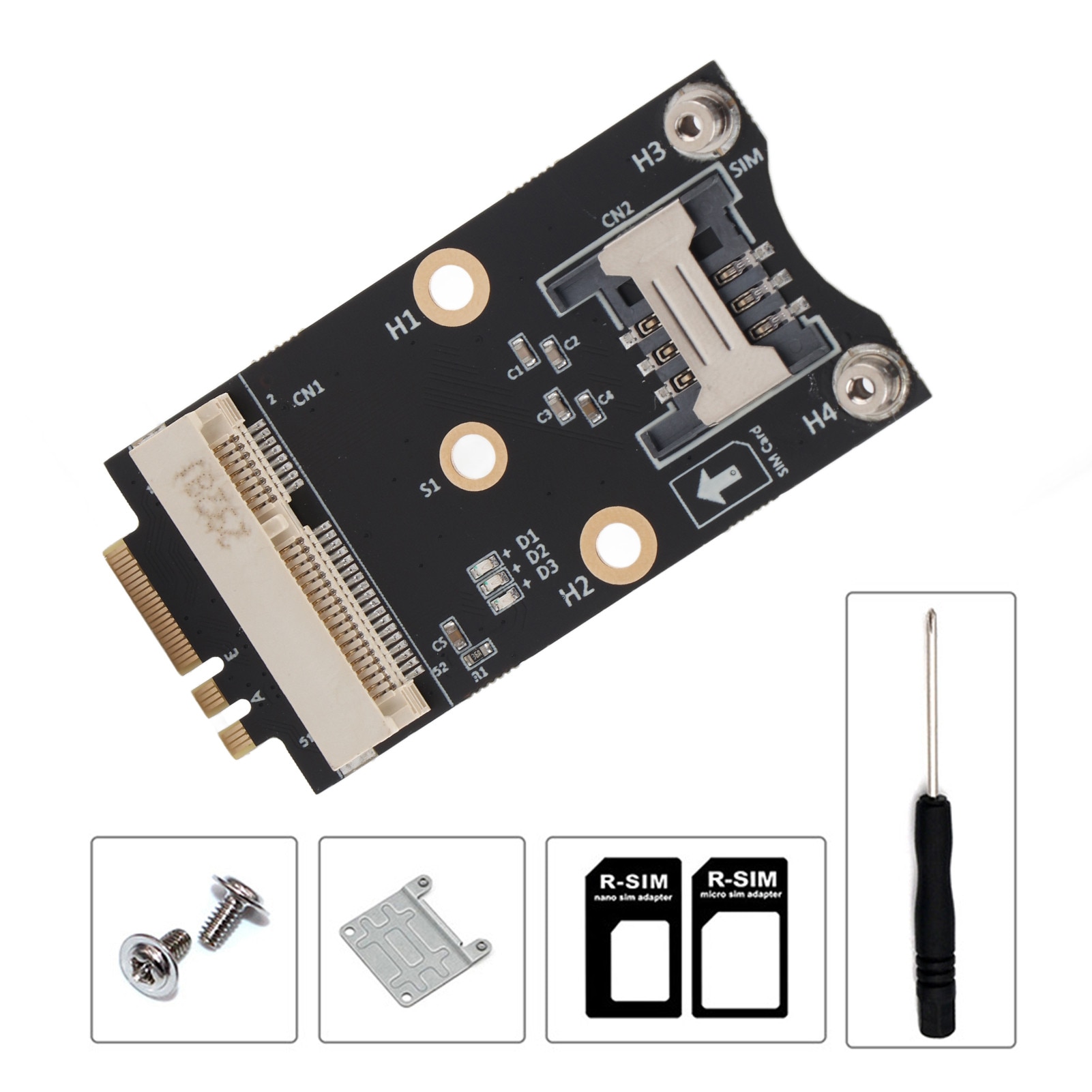 Waveshare Adattatore PCIe a M.2 (B), supporta il protocollo NVMe per Waveshare Adattatore PCIe a M.2 (B), supporta il protocollo NVMe per