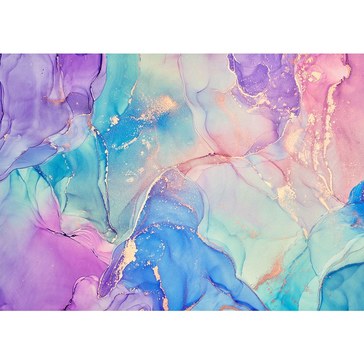 Absztrakt tapéta, öntapadós, Többszínű márvány, többszínű, 0,8x120 cm AB71