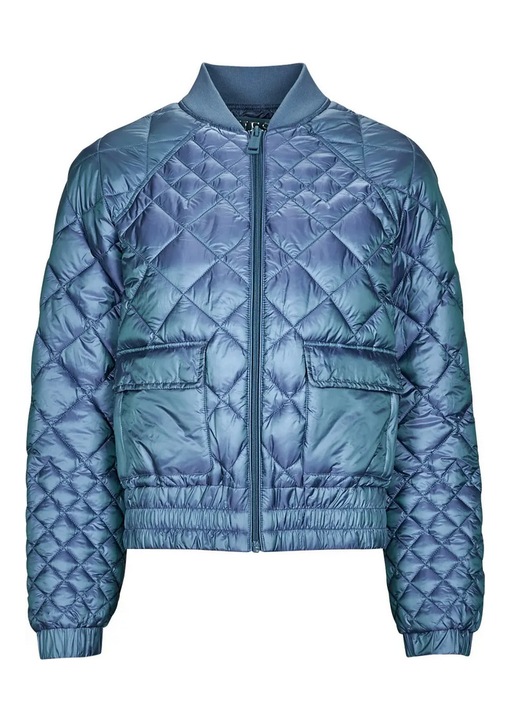 Jacheta dama, GUESS, Poliester, Albastru, S INTL