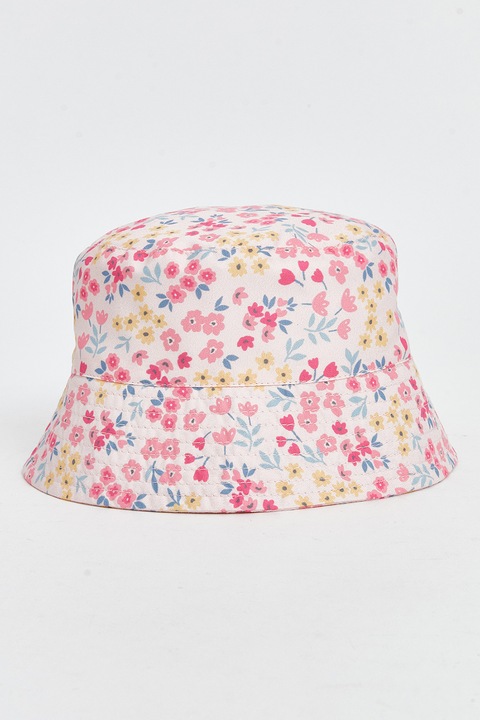 LC WAIKIKI, Palarie bucket cu imprimeu floral, Alb/Albastru lavanda/Roz
