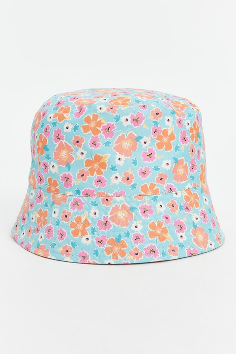 LC WAIKIKI, Palarie bucket cu imprimeu floral, Portocaliu/Turcoaz/Roz