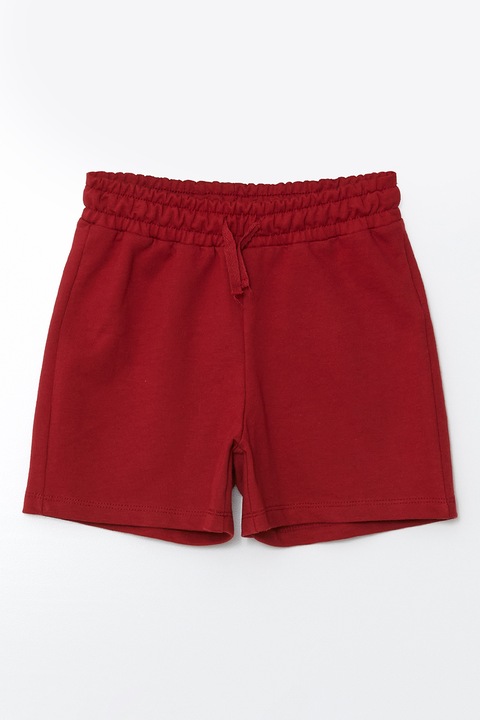 LC WAIKIKI, Pantaloni scurti din amestec de bumbac, Rosu inchis
