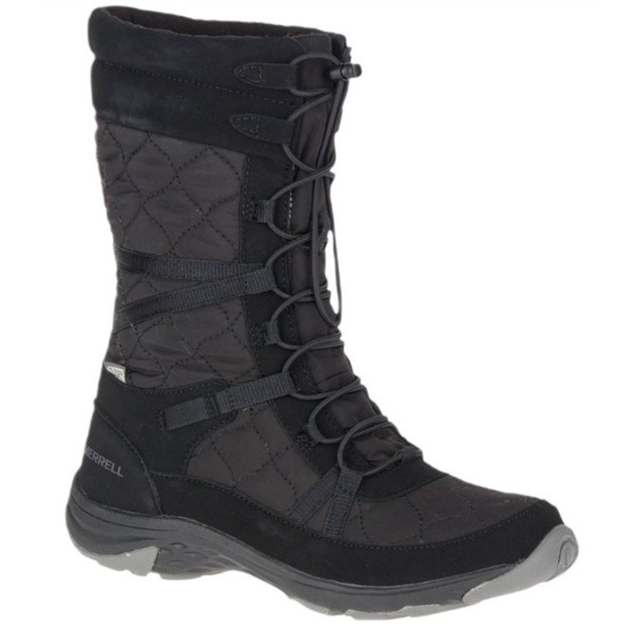 Дамски ботуши Merrell, Синтетични, Черни, Черен