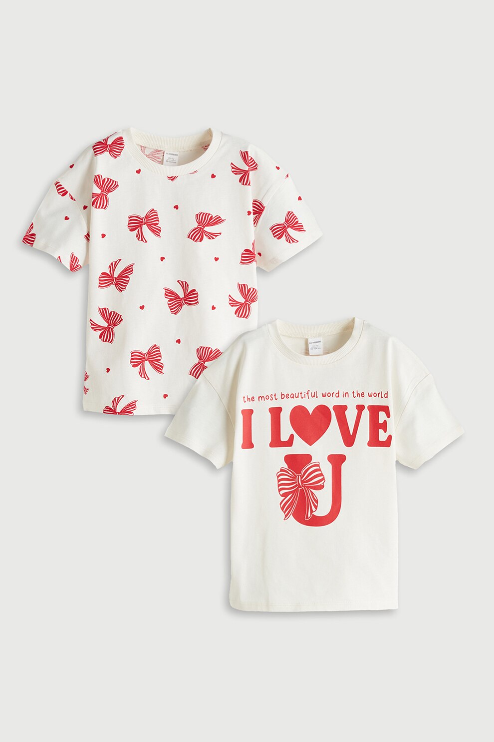 トップス K LC WAIKIKI, Set de tricou si pantaloni scurti cu model tropical