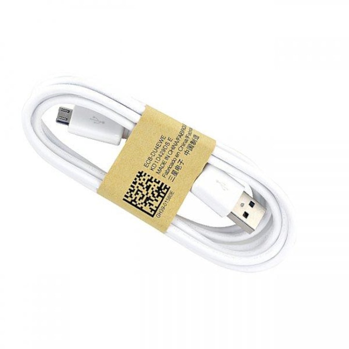 Samsung gyári USB - MicroUSB fehér adatkábel 1,5m ECB-DU4EWE