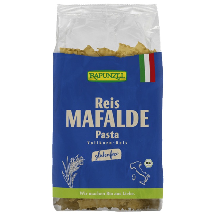 Rapunzel bio teljes kiőrlésű rizstészta mafalde 250g