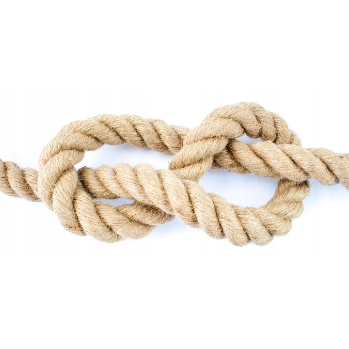 Funie iuta naturala DQ-PP 36 mm x 20 m – sfoara pentru gradinarit, proiecte DIY, decor rustic, macrame si bricolaj – material natural rezistent