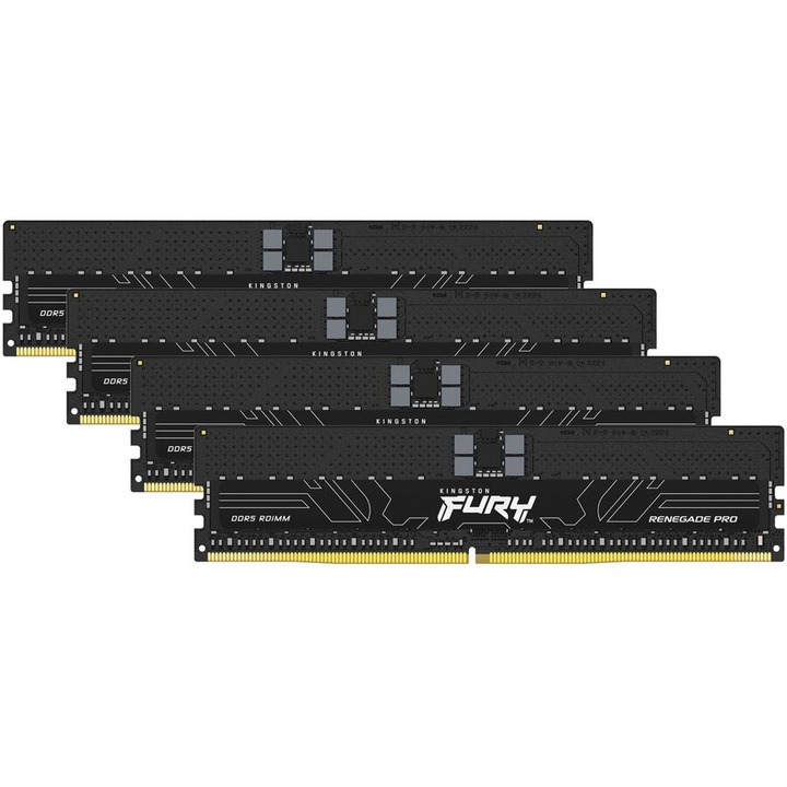 Kingston FURY DDR5 64GB 6400MHz memória készlet 4x16GB fekete
