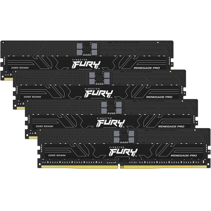 Kingston FURY Renegade Pro 128GB 6400 CL 32 db 4x32GB fekete RAM memória