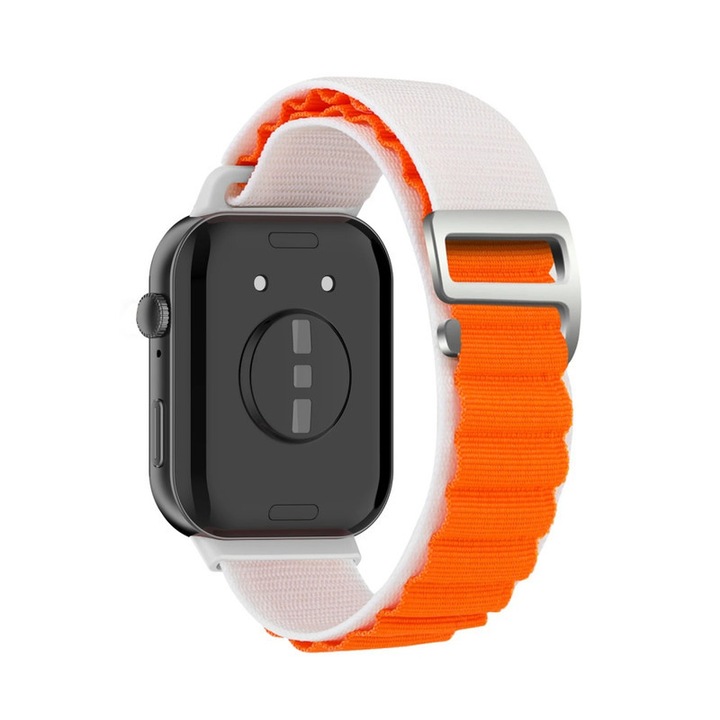 Nejlon szíj Huawei Watch Fit 3 okosórához, HUANLONG, Alpine Loop, starlight orange