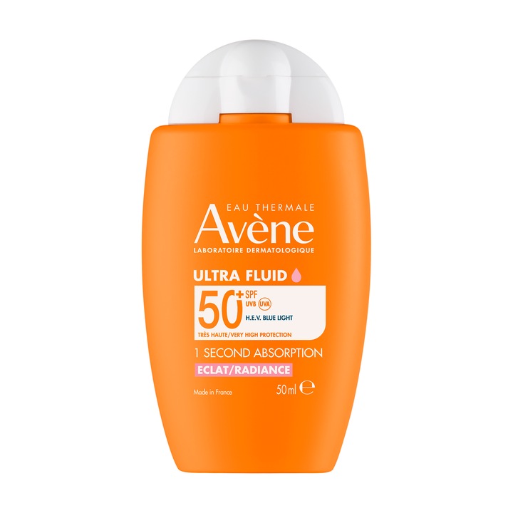 Ultra-Fluid Avene cu protectie solara SPF 50+ Radiance, 50 ml