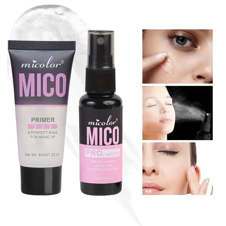 Set Machiaj 2 in 1: Primer si Spray de Fixare MICO