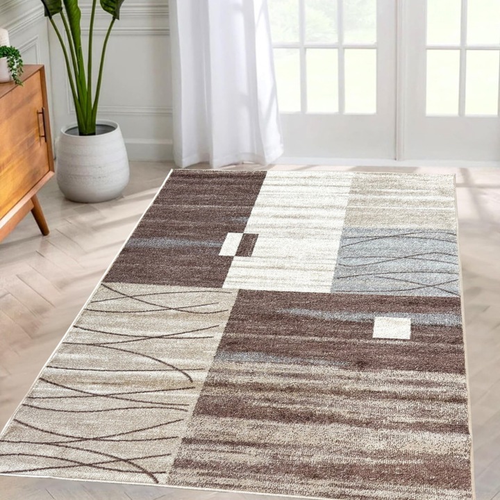 Modern Szőnyeg Balance 60031 (Beige) 60x110cm Bézs-Szürke