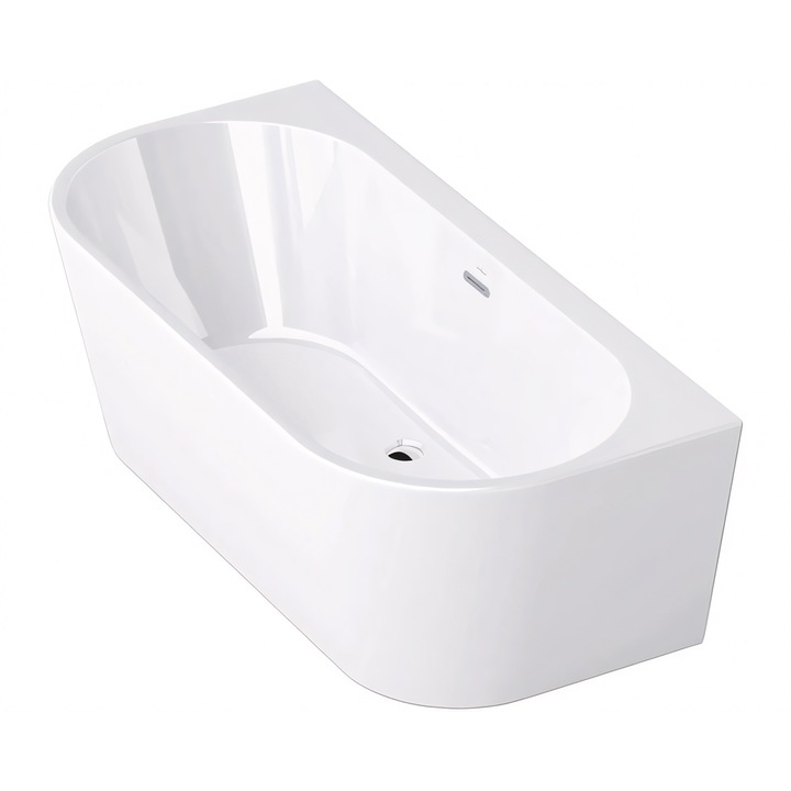 Cada de baie, Alb Lucios, acril termoactiv, freestanding, 170x75 cm, EGO 519