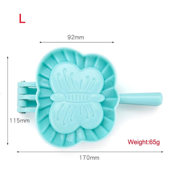 Forma pentru coltunasi, albastru, plastic, set 3 dimensiuni S M L