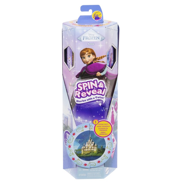 Papusa Disney Frozen Spin And Reveal - Anna cu evantai