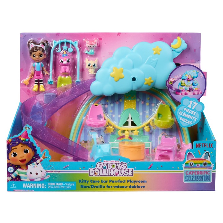 Set de joaca Gabby's Dollhouse - Camera de Joaca Kitty Care Ear Purrfect